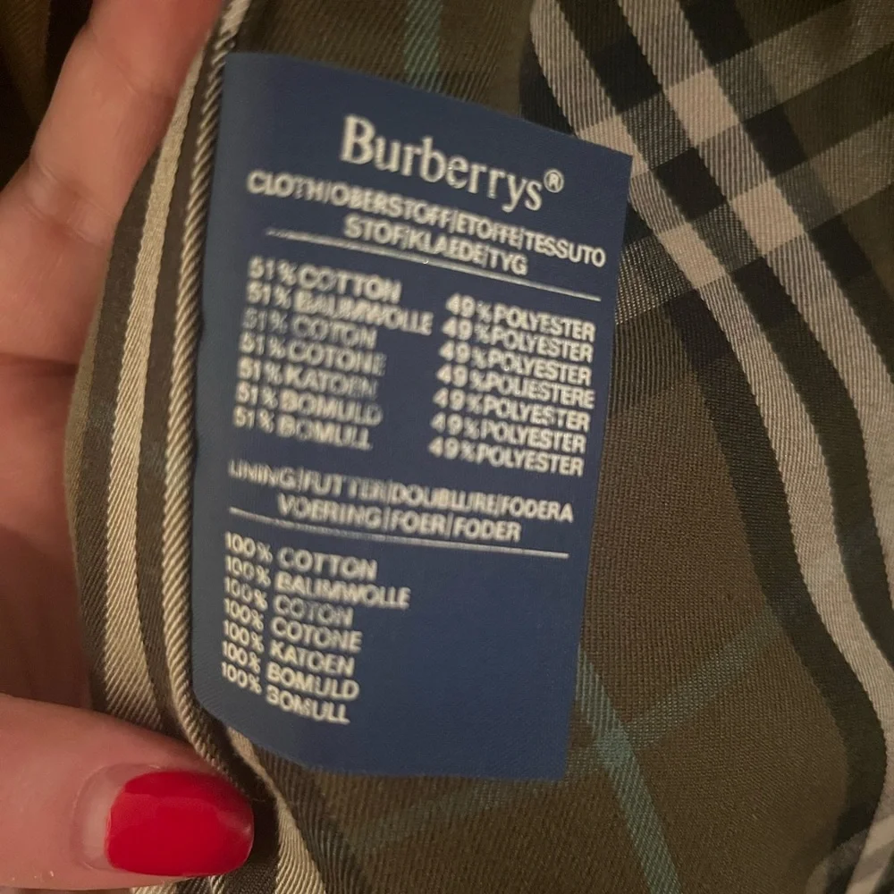 Burberry Vintage Trench Coat in Military Olive Drab Green - Picture 5 of 6